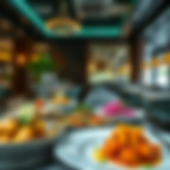 Colorful dishes served at an affordable restaurant