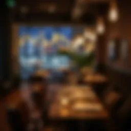 Cozy dining setup at a Business Bay restaurant