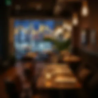 Cozy dining setup at a Business Bay restaurant