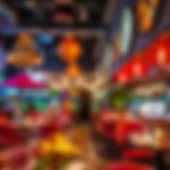 Vibrant atmosphere at a diverse cuisine spot in Business Bay