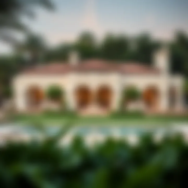 Luxurious villa surrounded by lush greenery in Al Barari