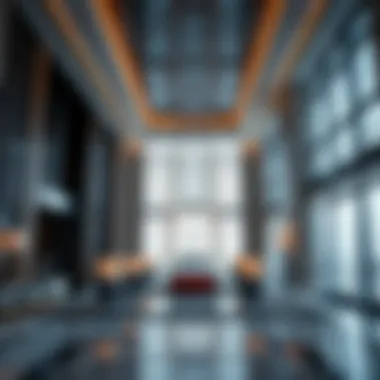 Interior features highlighting the elegance and modernity of the building