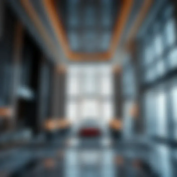 Interior features highlighting the elegance and modernity of the building