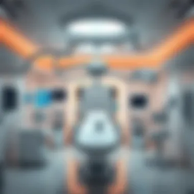 Advanced medical technology in a treatment room at American Hospital Dubai