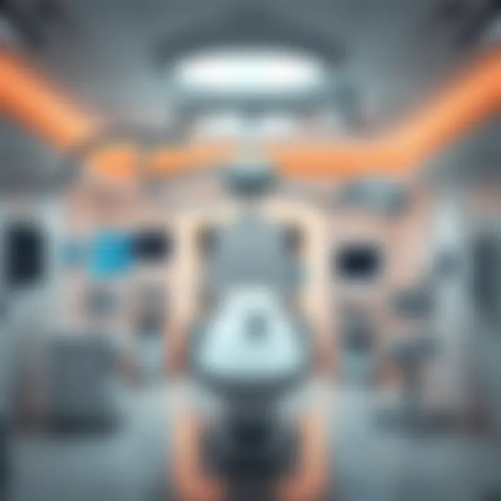 Advanced medical technology in a treatment room at American Hospital Dubai