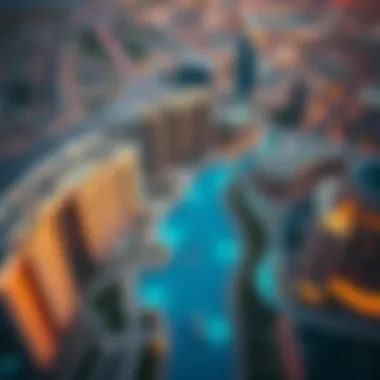 Aerial Perspective of Dubai's Expanding Real Estate Aerial view of Dubai showcasing real estate developments