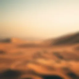 Majestic desert landscape showcasing the vastness and beauty of the Arabian terrain