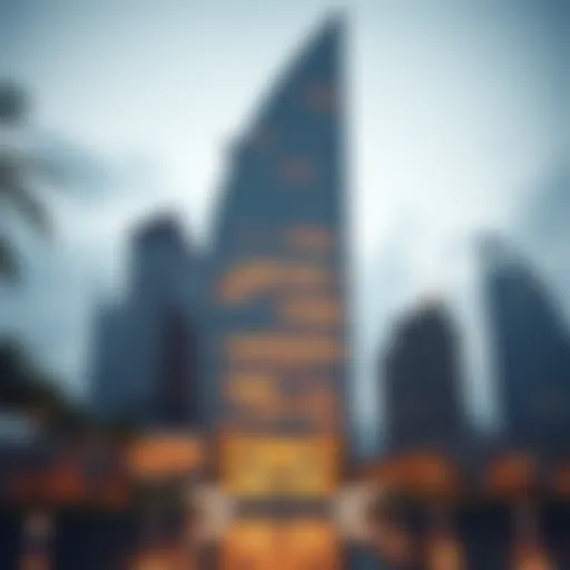 Stunning exterior view of Binghatti Canal Tower showcasing its unique architectural design.