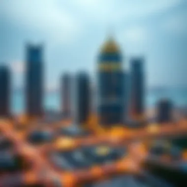 Strategic Location of Binghatti Canal Tower Strategic location of Binghatti Canal Tower marked on a map of Dubai.