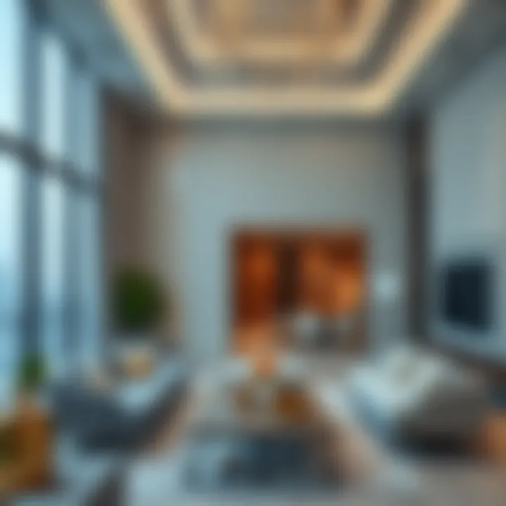 Interior Design of برج شهر ١ Interior design of برج شهر ١ highlighting luxury living spaces