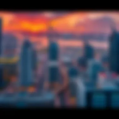 Aerial view of Business Bay showcasing its vibrant lifestyle