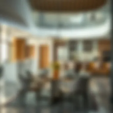 Culinary Offerings from a Cloud Kitchen Stylish dining area showcasing cloud kitchen culinary offerings