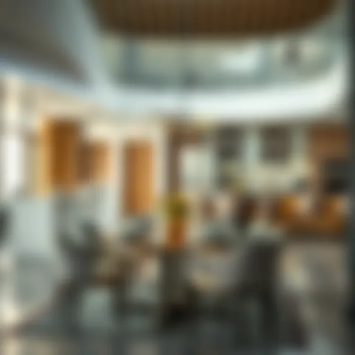 Culinary Offerings from a Cloud Kitchen Stylish dining area showcasing cloud kitchen culinary offerings