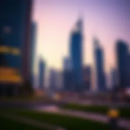 Modern skyline of TECOM showcasing its architectural innovation