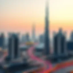 A stunning view of Dubai's skyline representing the city’s dynamic nature