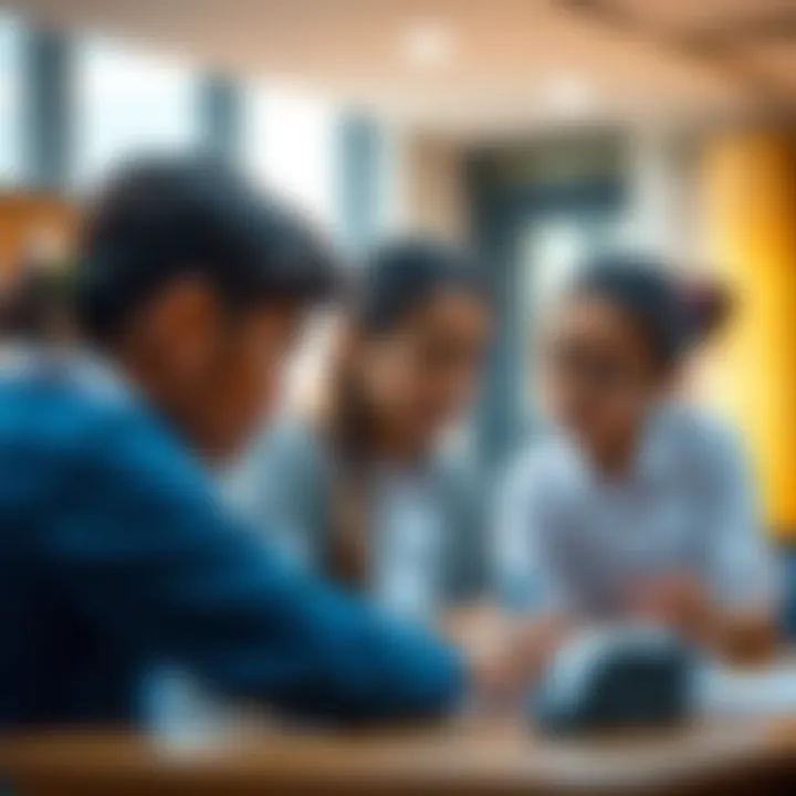 Students engaged in a collaborative project in a Dubai IB school