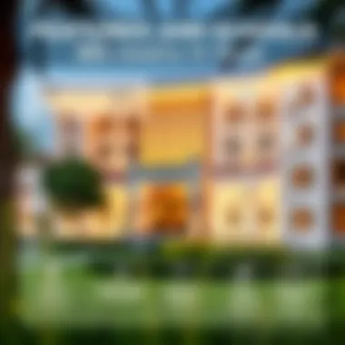 Infographic detailing the features and fees of IB schools in Dubai