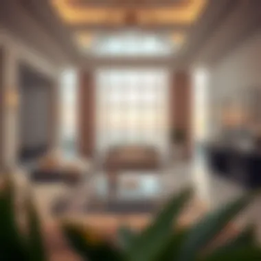 Elegant Interiors: The Heart of Modern Living Luxurious interior of a contemporary villa with elegant furnishings