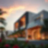 Stunning exterior view of Cordoba Residence showcasing modern architecture