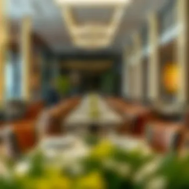 Upscale Restaurant Table Setting An elegant table setting in one of the upscale restaurants at the mall