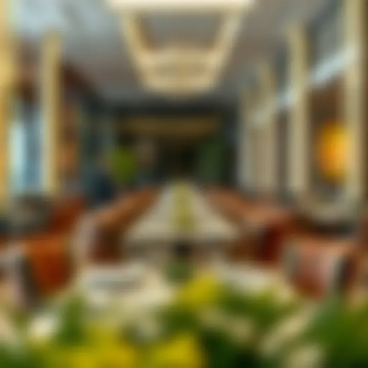 Upscale Restaurant Table Setting An elegant table setting in one of the upscale restaurants at the mall