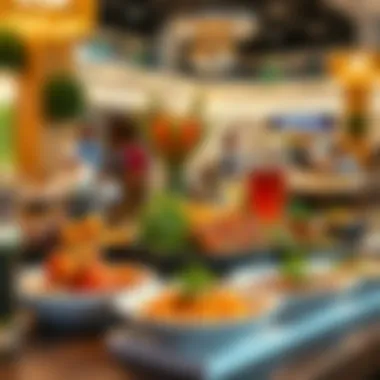 Exquisite International Cuisine Selection A selection of international dishes beautifully presented on a dining table