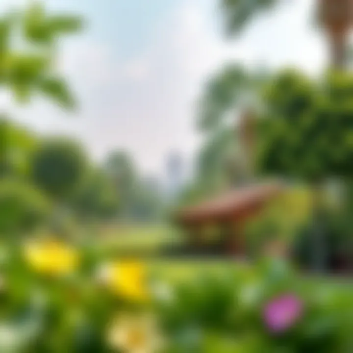Green spaces and parks within District 10