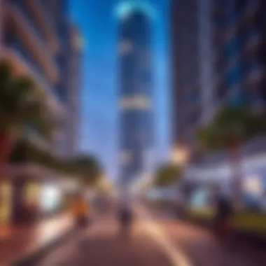 Vibrant community life surrounding Dolphin Tower
