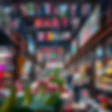 Diverse Retail Experience at Dragon Mart Interior of Dragon Mart with diverse retail stalls