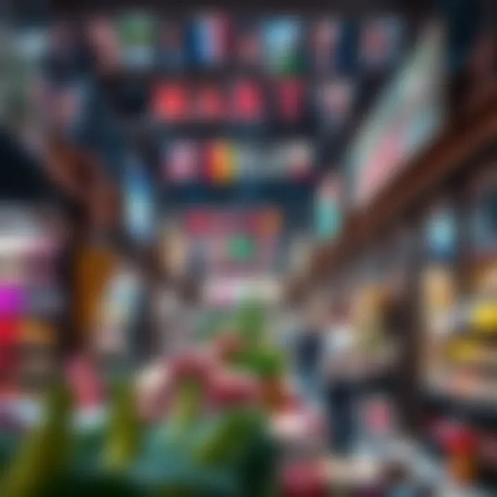 Diverse Retail Experience at Dragon Mart Interior of Dragon Mart with diverse retail stalls