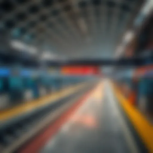 Map of Dubai Metro highlighting key stations