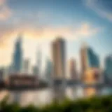 Luxurious Dubai skyline showcasing modern architectural marvels