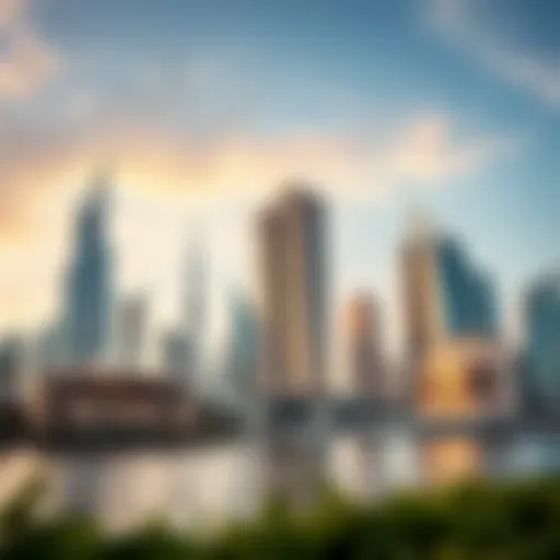 Luxurious Dubai skyline showcasing modern architectural marvels