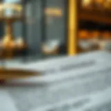 Detailed view of a rental agreement document