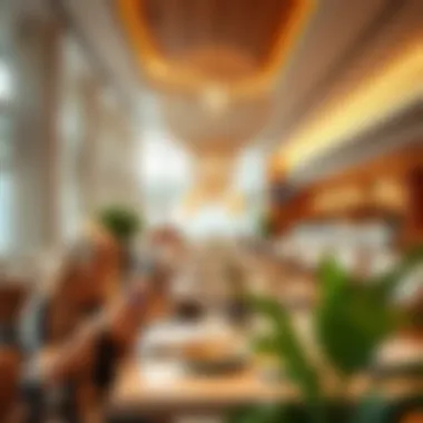 Dining experience in Dubai lounge