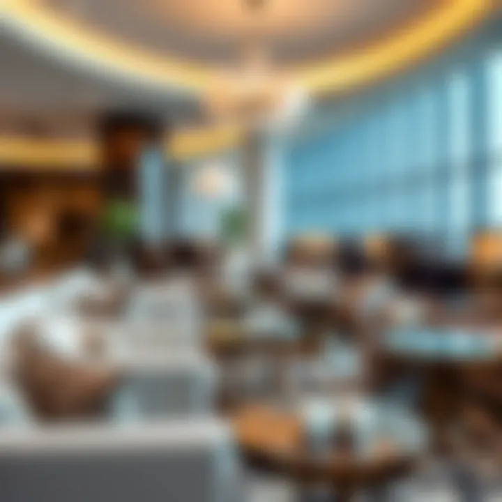 Lavish amenities in DXB lounge