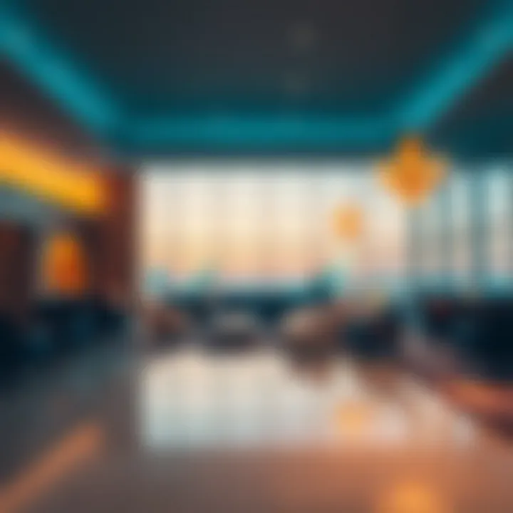 Serene atmosphere inside DXB lounge