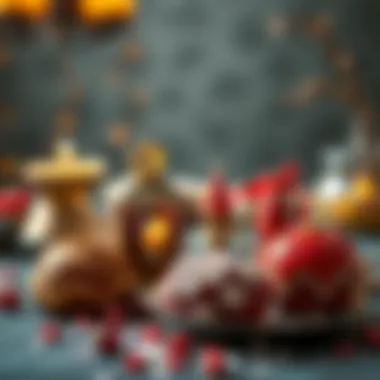 Delightful Sweets for Eid Al-Fitr Colorful sweets and delicacies typical for Eid celebrations