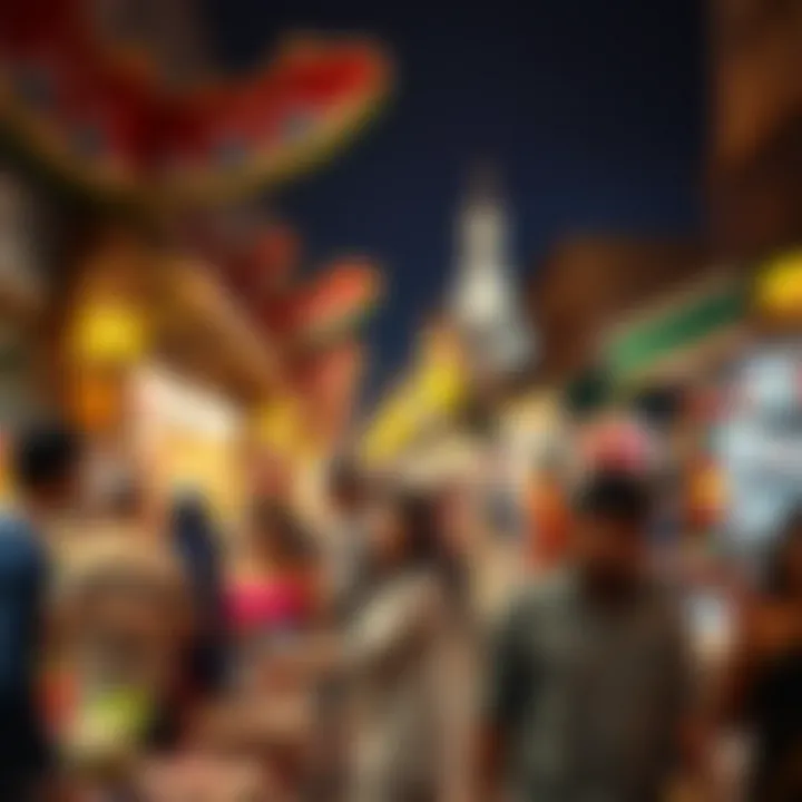 A vibrant market scene during Eid Al-Fitr festivities