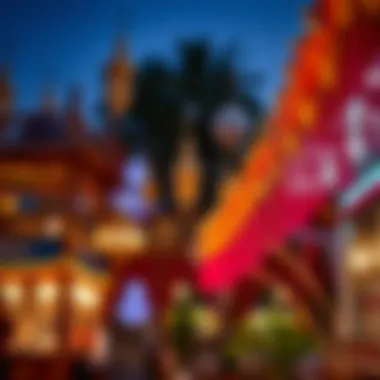 Traditional Eid decorations enhancing local ambiance