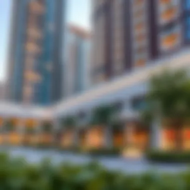 Emaar Building 2 - Neighborhood Amenities Amenities surrounding Emaar Building 2, including parks and shopping centers