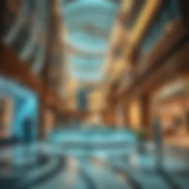 Luxurious shopping mall in Dubai