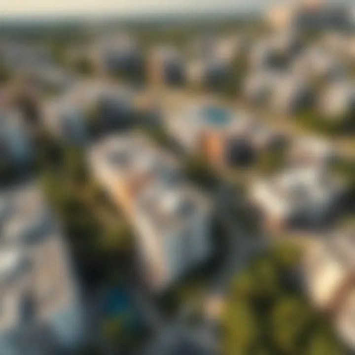 Diverse Property Layouts in Discovery Garden Aerial view of Discovery Garden showcasing diverse property layouts