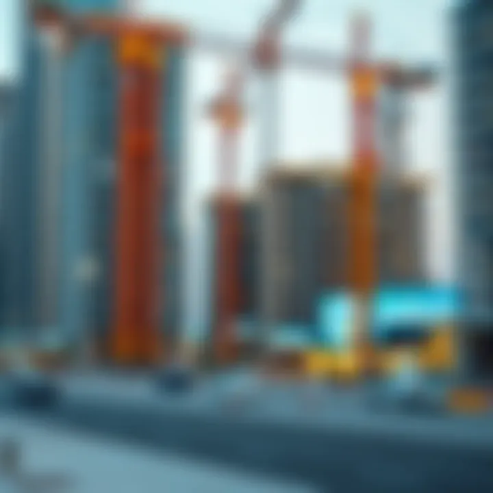 Construction site illustrating ongoing development in Dubai