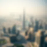 Aerial view of Dubai skyline showcasing modern architecture