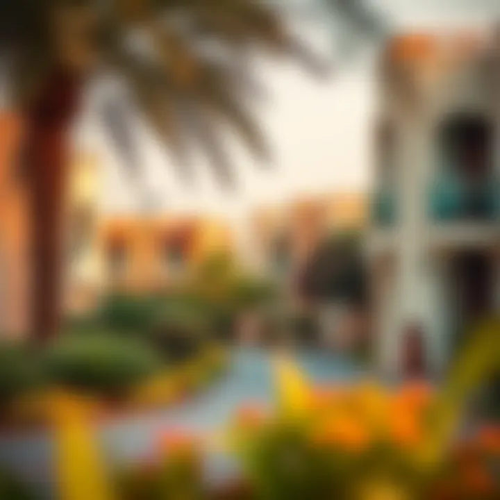 A peaceful residential area in Abu Hail highlighting community life.