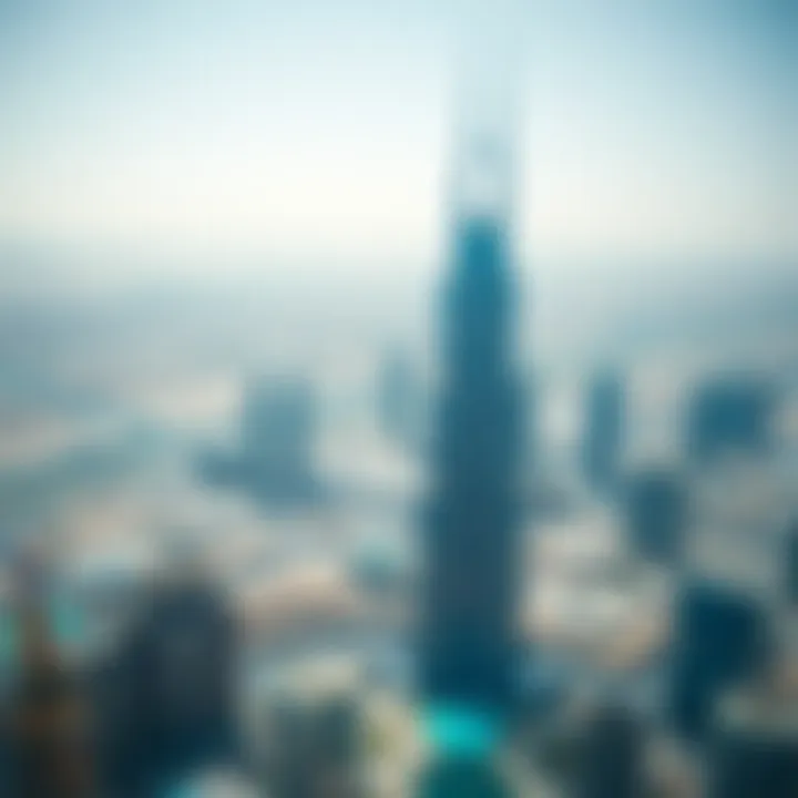 Breathtaking View from Al Falahi Tower Panoramic view from the top of Al Falahi Tower overlooking Dubai's skyline.