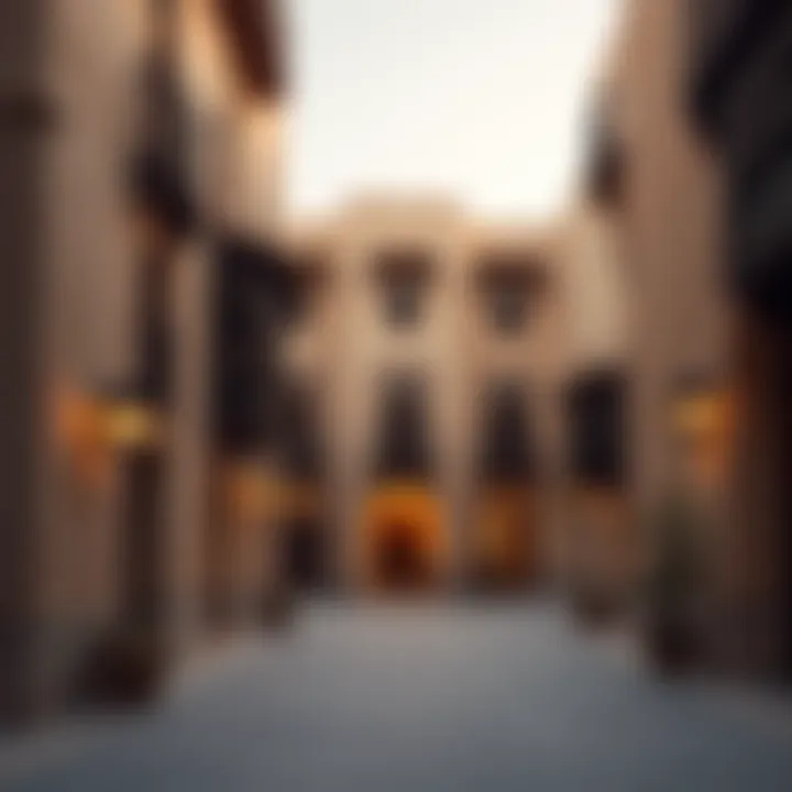 Architectural Marvels of Al Seef Heritage Area Traditional architecture showcasing Al Seef's unique design