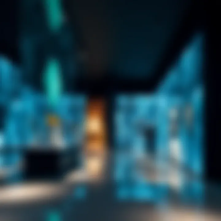 Contemporary Art Installation at Arte Museum An art installation inside the museum reflecting contemporary creativity.