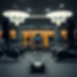 State-of-the-art gym equipment in a luxurious fitness center